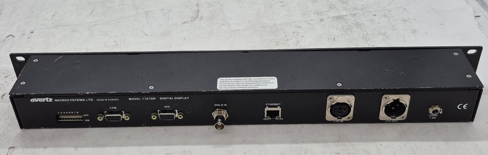 Scratched Evertz 1201DD Network Digital Display Clock