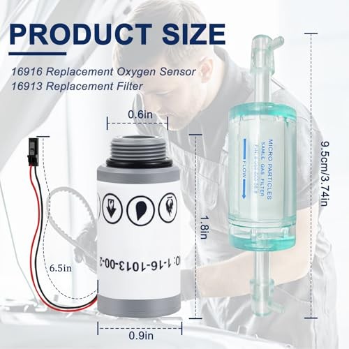 16916 O2 Sensor Compatible with Robinair 16916 Replacement Sensor, 1-16-1013