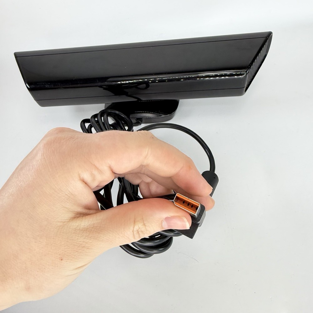 Microsoft Model 1414 Xbox 360 Kinect Sensor Bar Camera with 2 Games Adventures