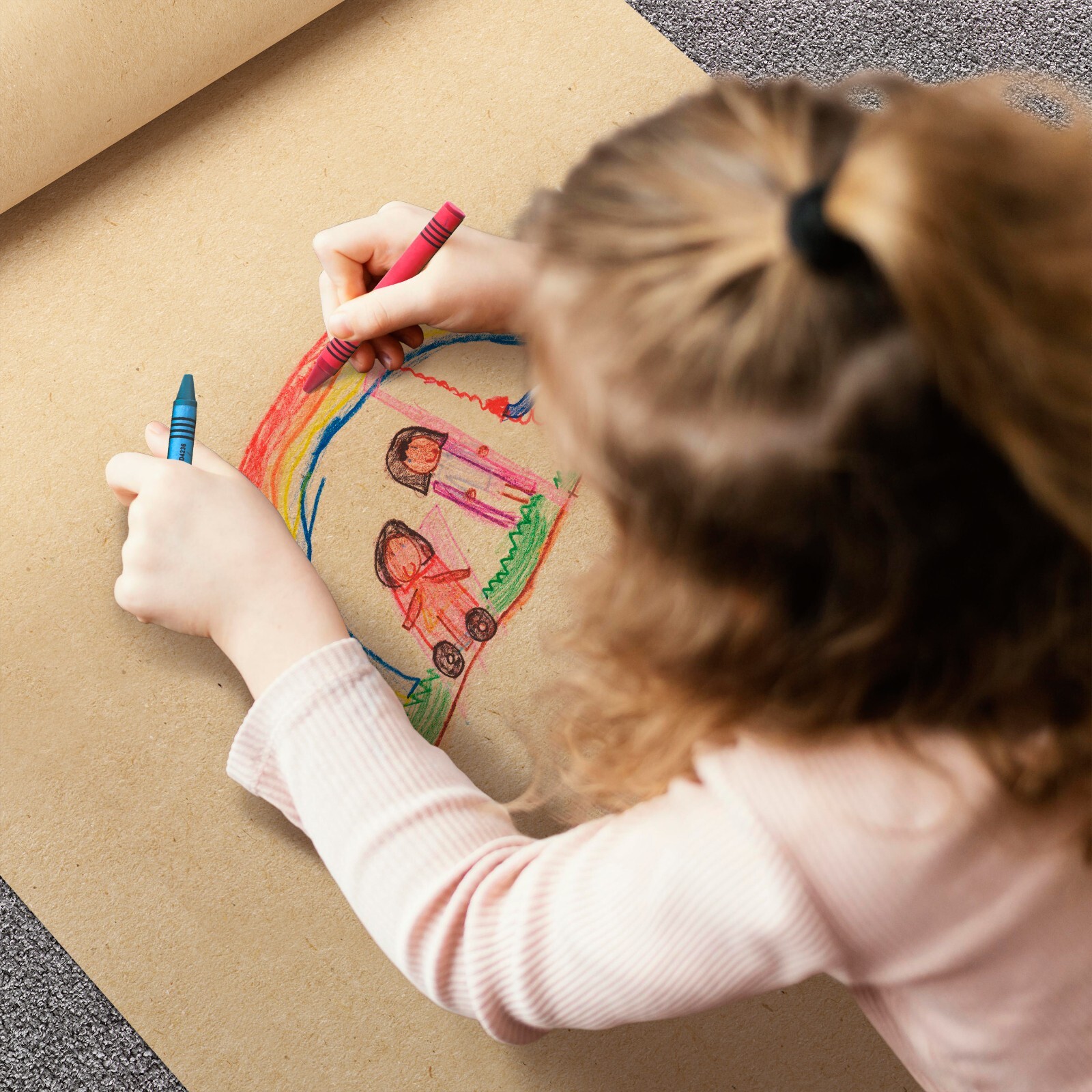 Large Brown Kraft Paper Roll - 24" In x 1200' Ft Long - Crafts, Packing Shipping