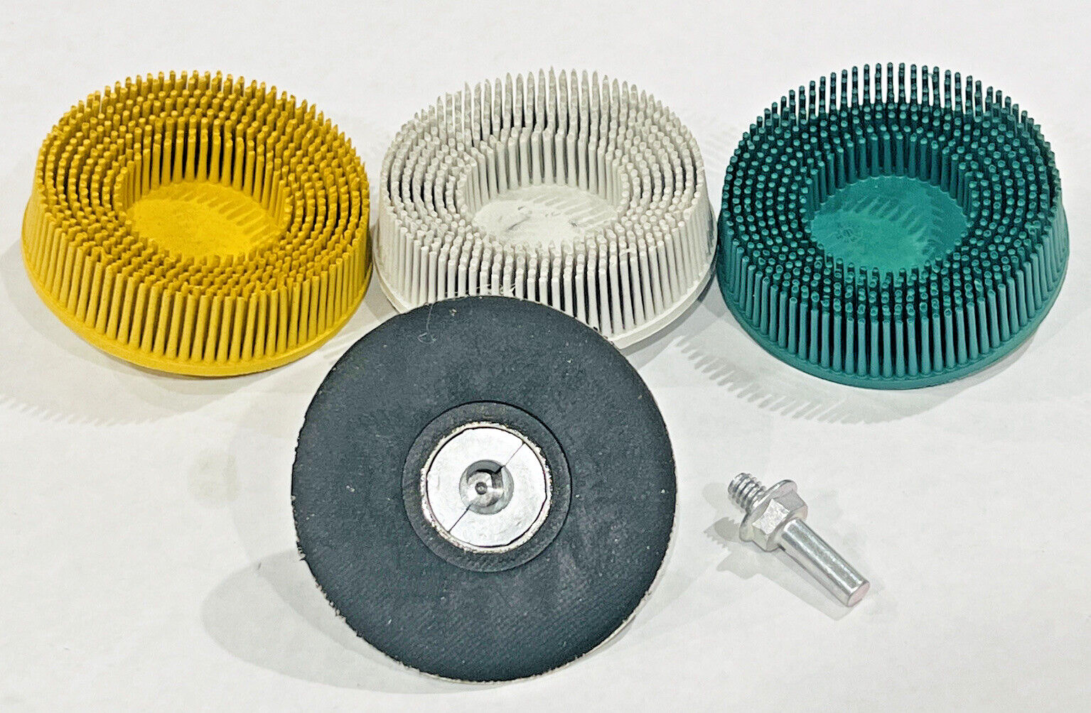 3" Roloc Ceramic Bristle Disc Starter Kit 983BS 50, 80, 120 Grit 3M Scotch-Brite