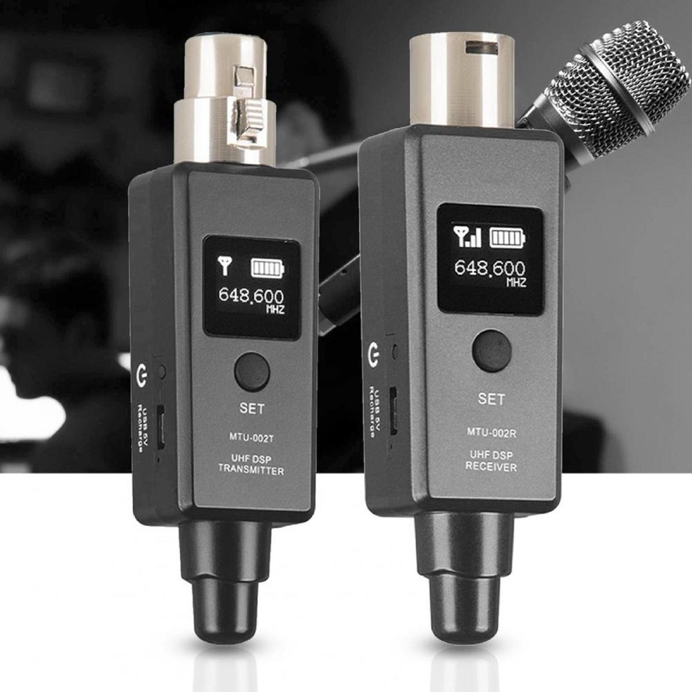 U3 Wireless Mic System Transmitter Receiver Microphone Adapter for Audio Mixer a
