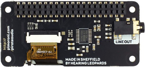 Pimoroni Pirate Audio Line-out for Raspberry Pi high-quality I2S DAC