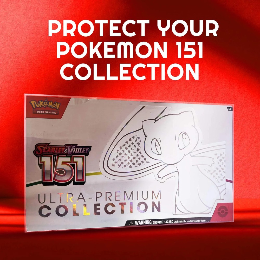 EVORETRO Pokémon 151 UPC Protector Case Premium Collection Display Box - 2 Pack