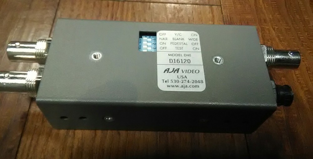 Used AJA D4E Serial Digital Encoder. SDI to Composite or YC