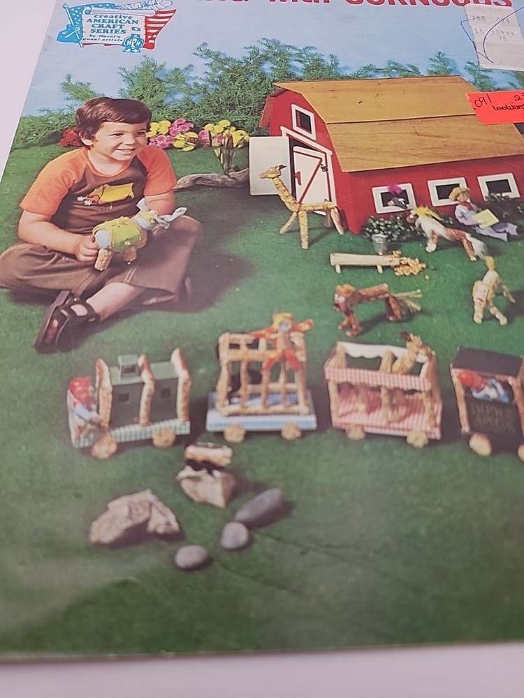 Creating With Corncobs Farm Toy Projects Instruction Pattern Design Booklet 1973