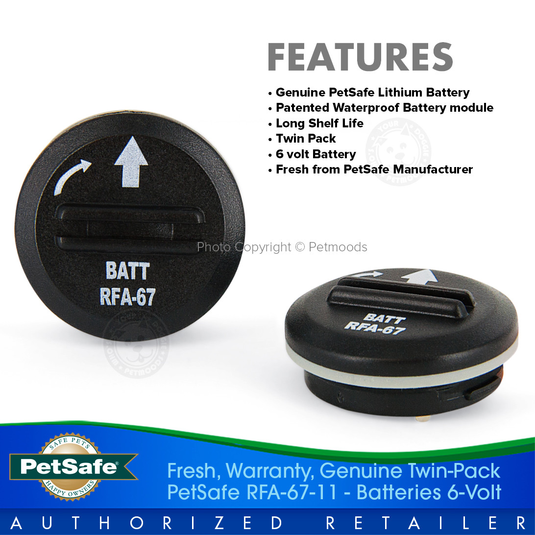 PetSafe RFA-67D-11 Batteries 6V for Dog Fence Collar Receiver PIF-275-19 PUL-275