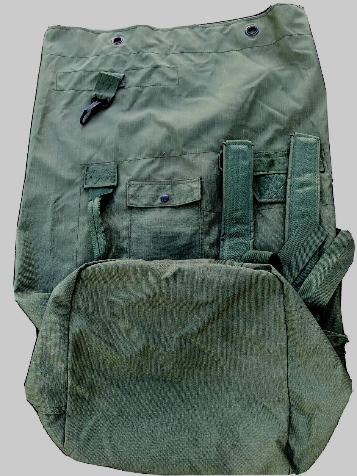 USGI Military TOP LOAD Duffel Bag Duffle Nylon Sea w Straps 8465-01-117-8699 NEW