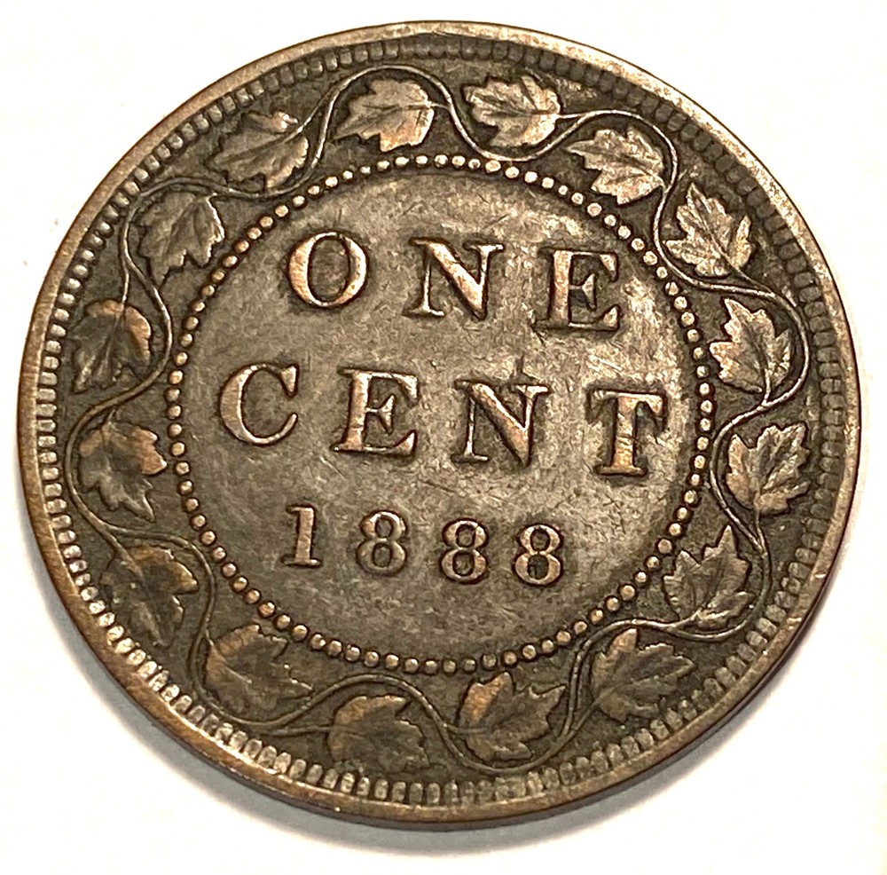 1888 Canada Large Cent Higher Grade #3