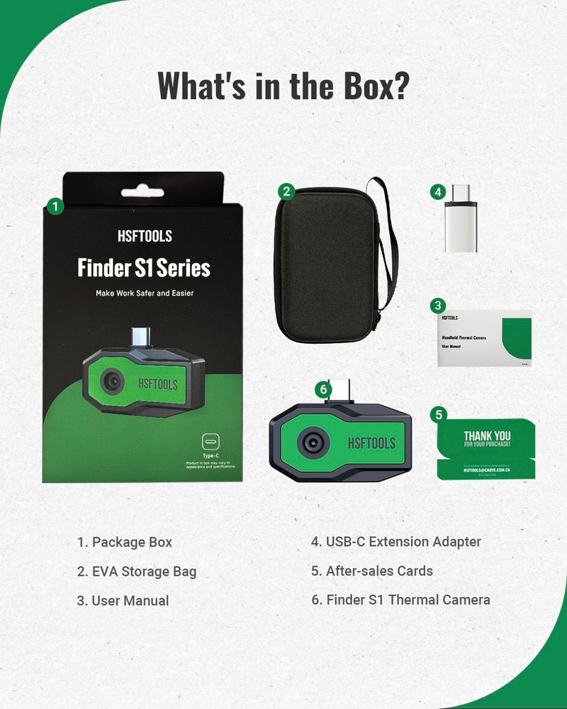 Portable Thermal Imaging Camera for Android, Battery-Free and Durable Design