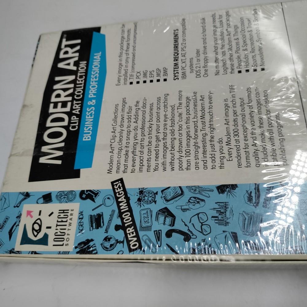 Modern Art Clip Art Collection Logitech Software Sealed NEW