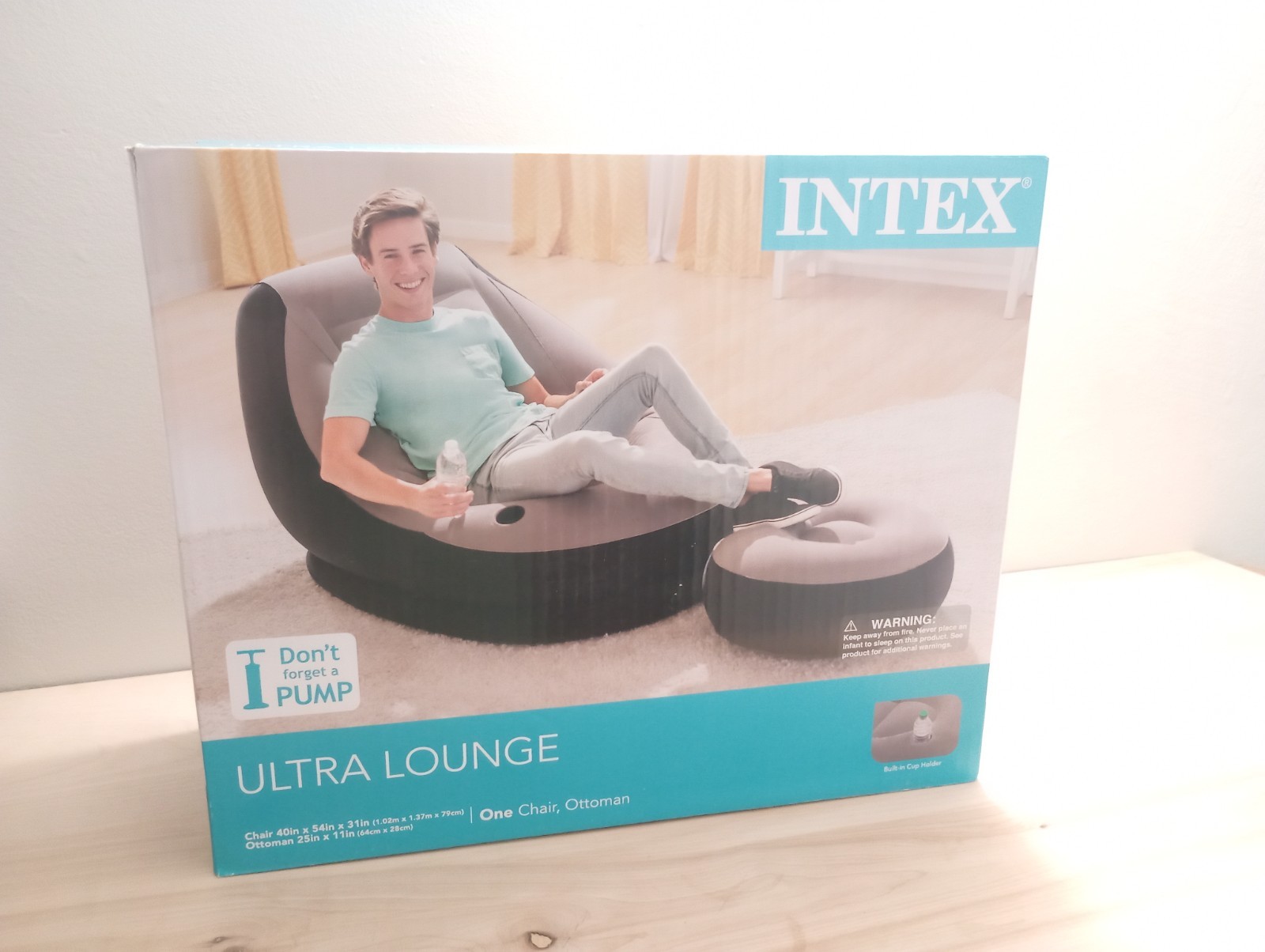 Intex Lounge Ultra inflatable lounge chair-New