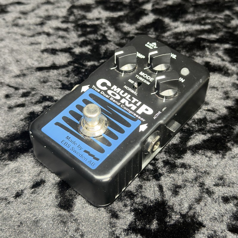 EBS MultiComp Blue Label Bass Compressor Pedal Sensitivity Control Used