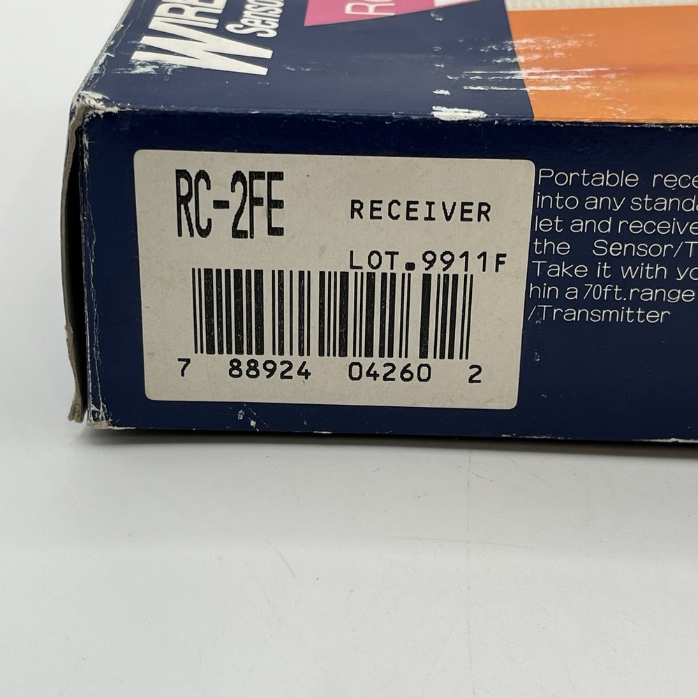 NEW!! Optex Wireless Sensor Annunciator System Receiver 70 ft Range - RC-2FE