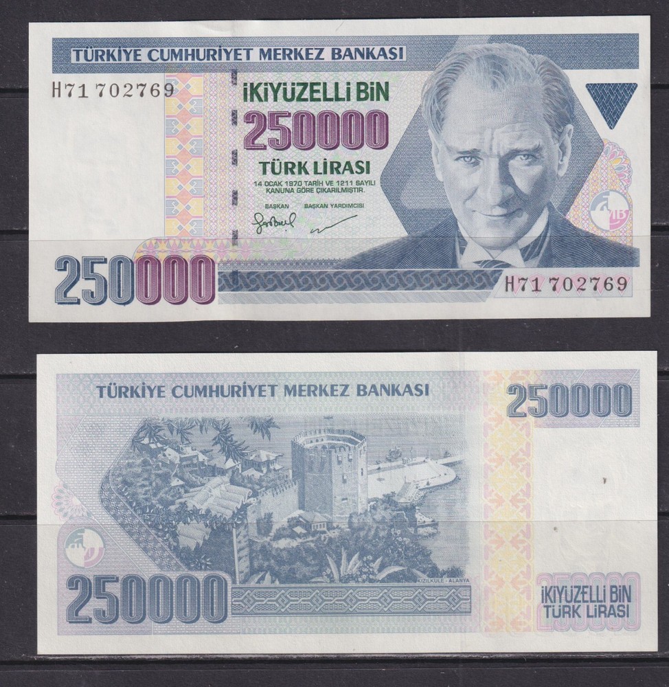 TURKEY - 1970 250000 Lirasi UNC