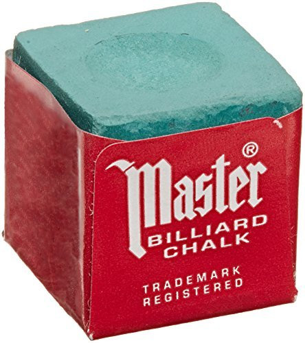 Master Billiard/Pool Cue Chalk Box, 12 Cubes, Spruce