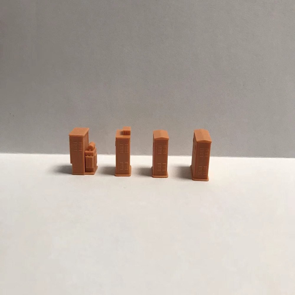 Electrical Distribution Transformer Boxes 1/64 S Scale Railroads Scenery
