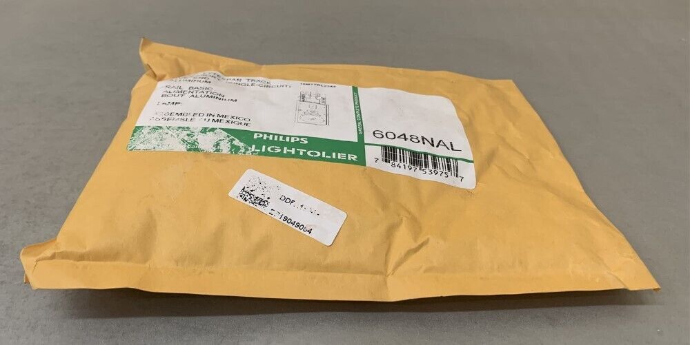 Philips 6048NAL Basic Lytespan Aluminum Track Accessory Single Circuit Live End