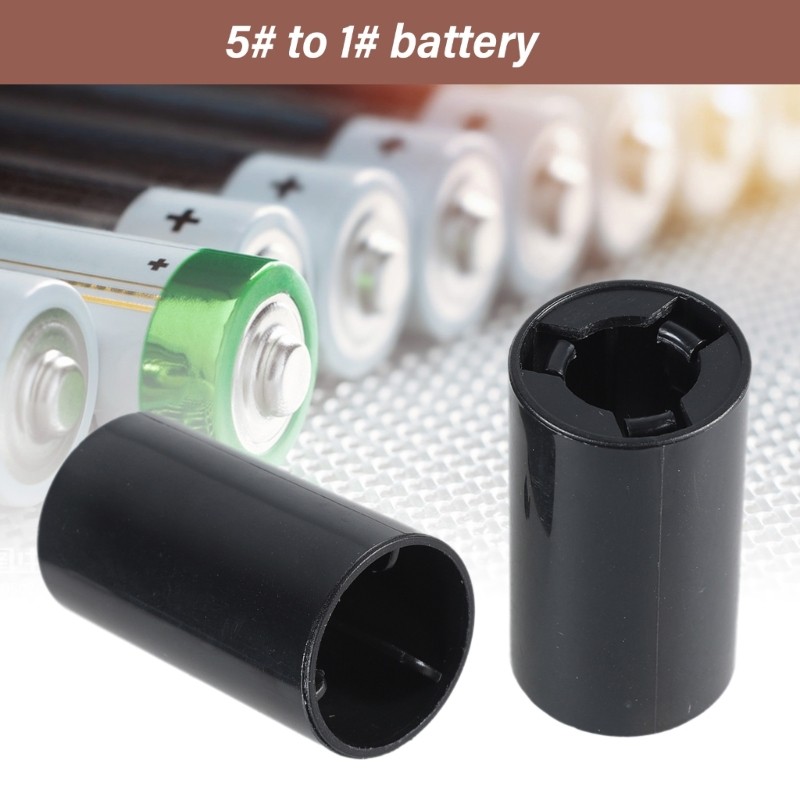Small AA to C Battery Convertor Shell C Size Battery Adapter Convenient Storage
