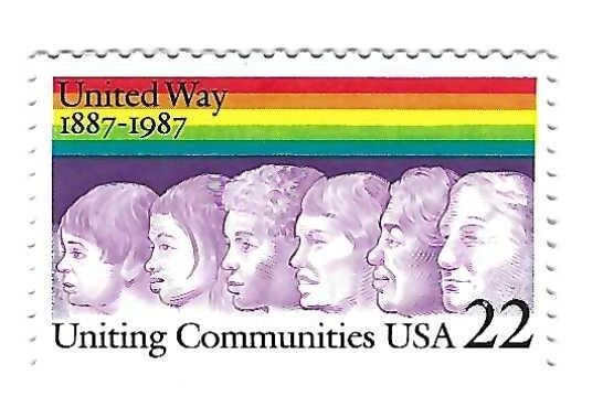 STAMP US SCOTT 2275 "United Way" 22 CENT 1987 MNH