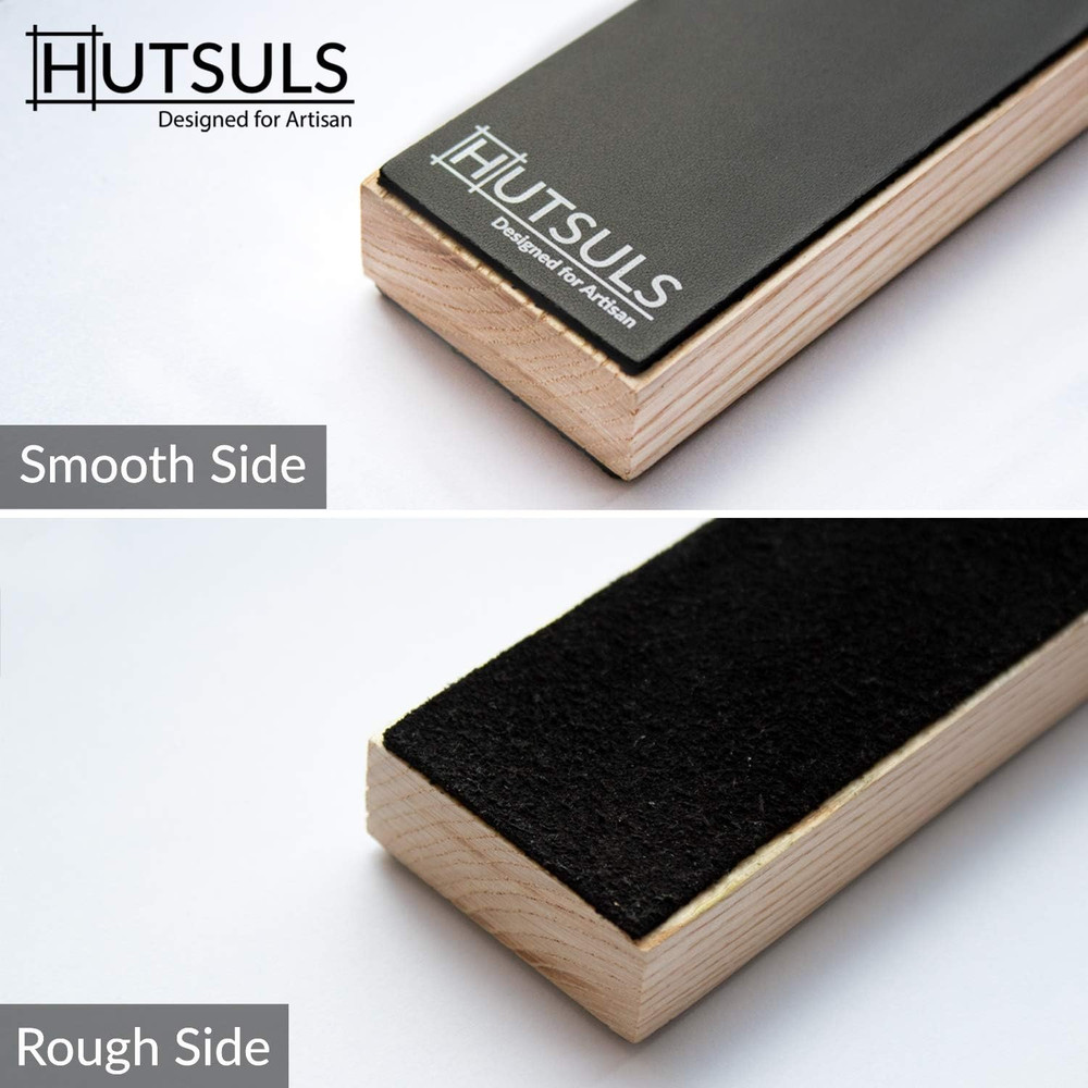 Hutsuls Double Sided Leather Strop Paddle Kit - Get Razor-Sharp Edges, Ergonomic