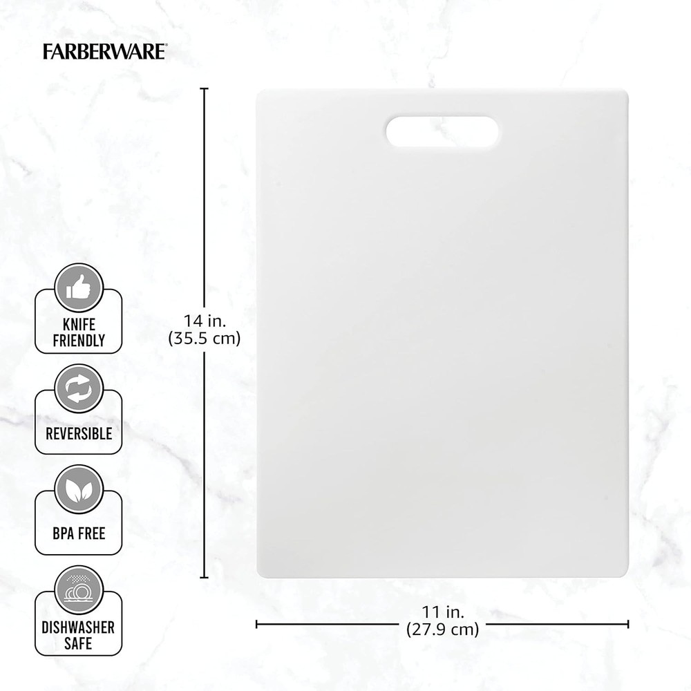 Large Cutting Board Dishwasher Safe Plastic Chopping Board Kitchen W/ Handle