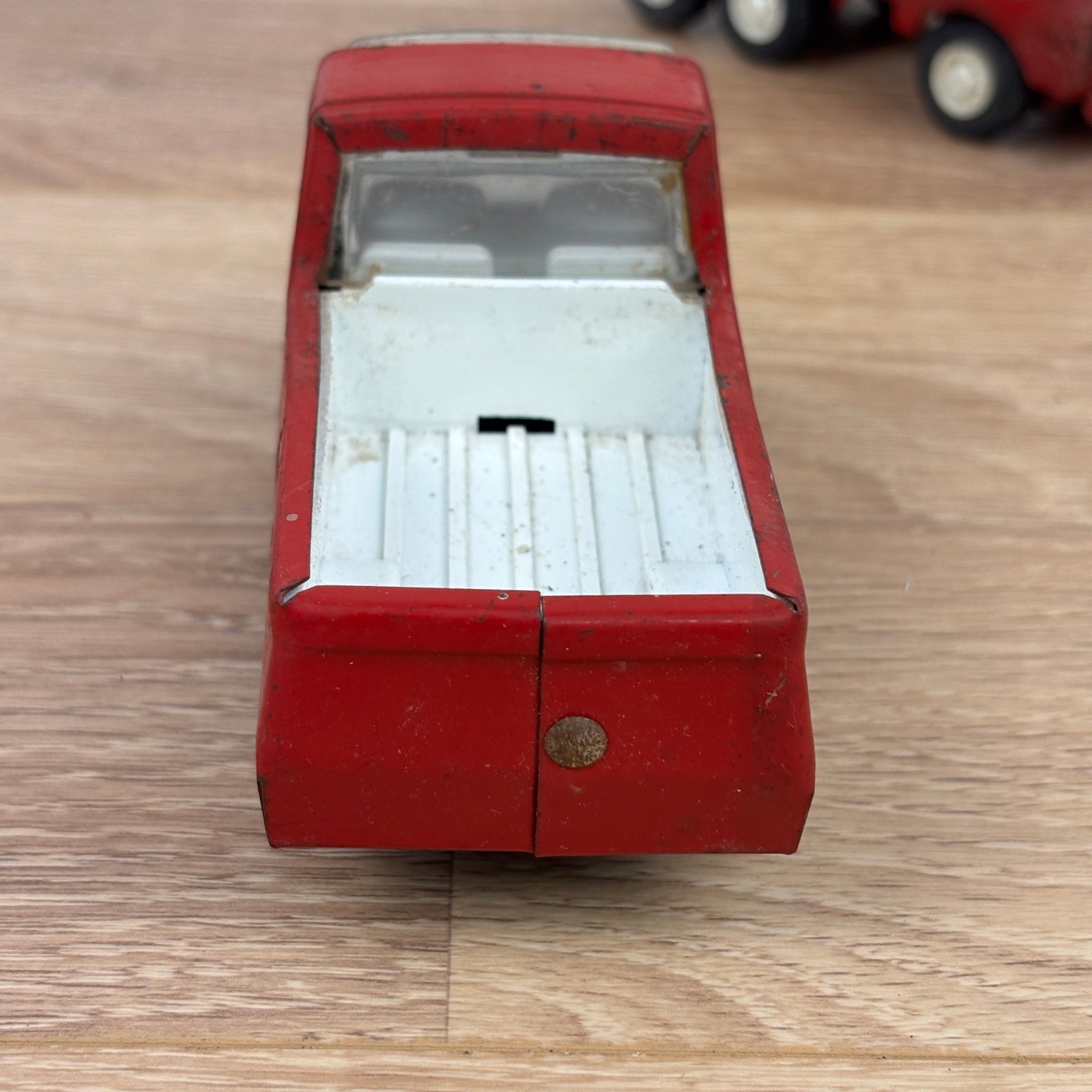 Vintage Tonka Steel Dump Truck and Pickup Truck Lot Red Yellow Green