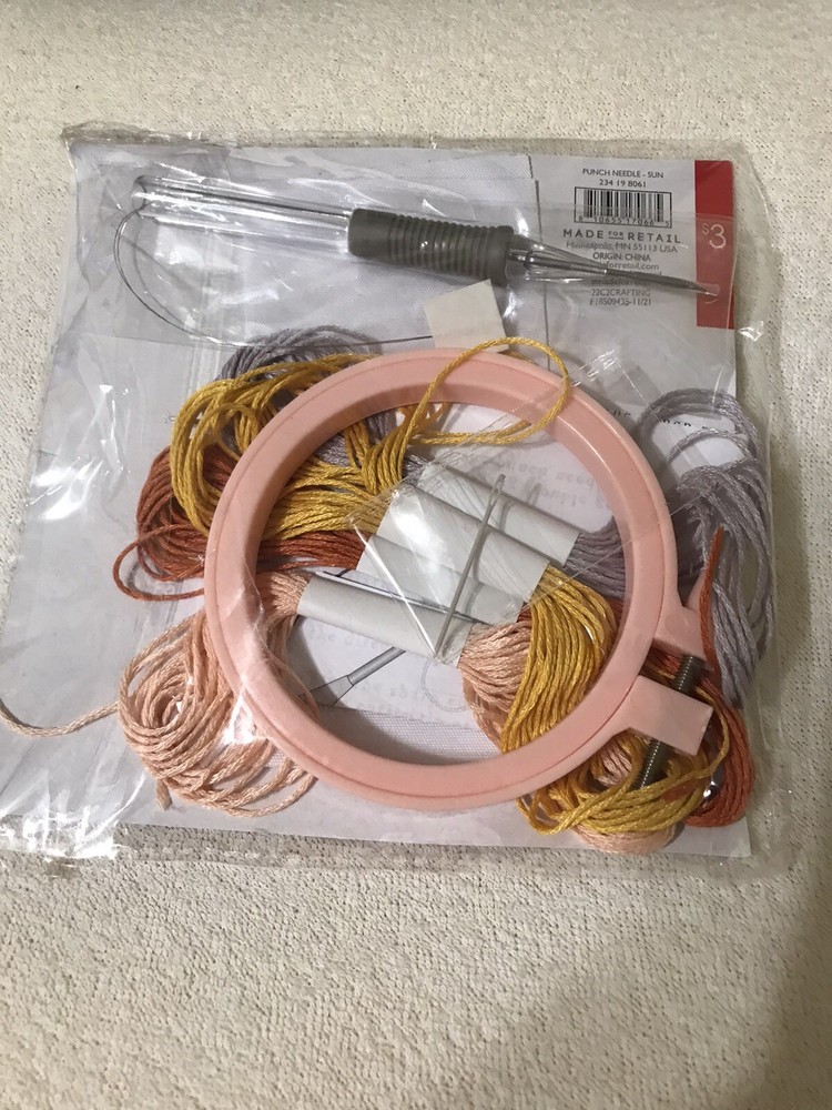 Punch Needle Kit Sun