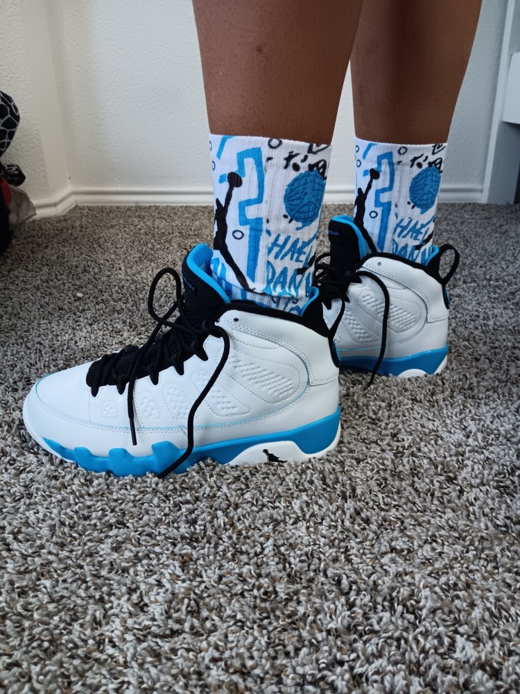Jordan 9 Powder Blue Socks
