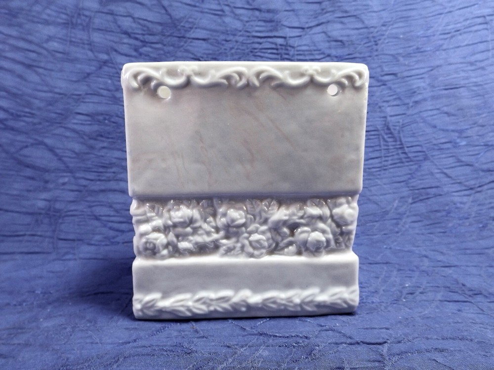 Rectangle Iridescent Floral Vase Decor