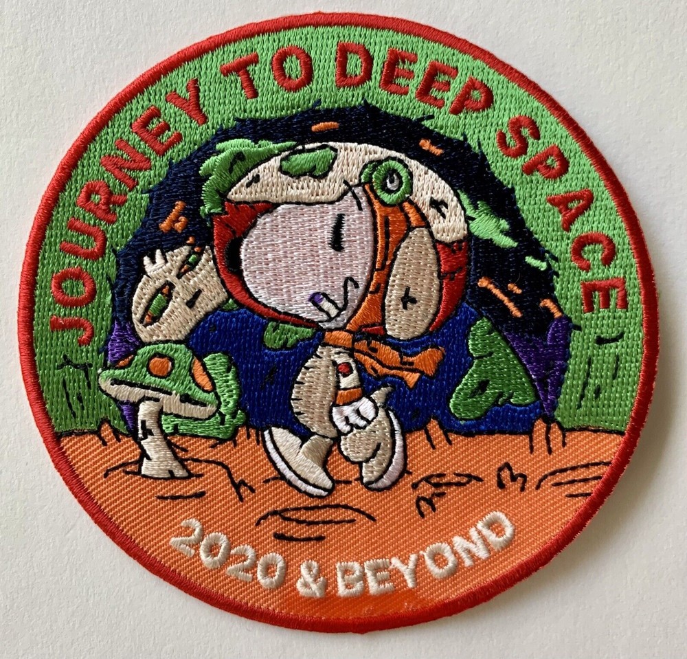 Original Trippy Psychedelic Snoopy Journey Deep Space and Moon 2024 Patch 3.5”