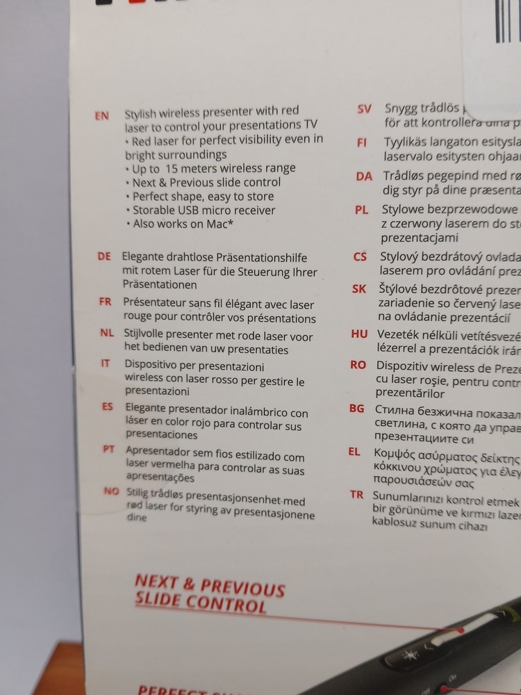 Power point MAC Presentation Remote Wireless USB PPT Presenter Laser Pointer