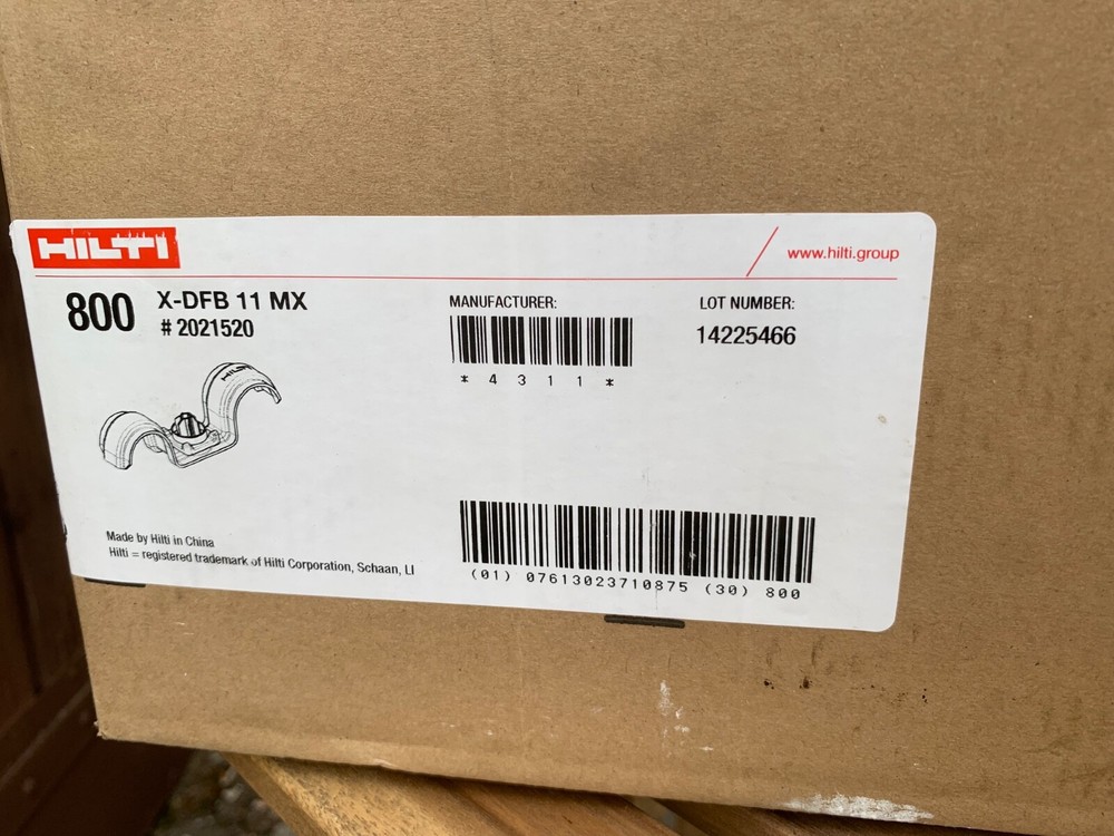 hilti x-dfb 11 1600pc’s