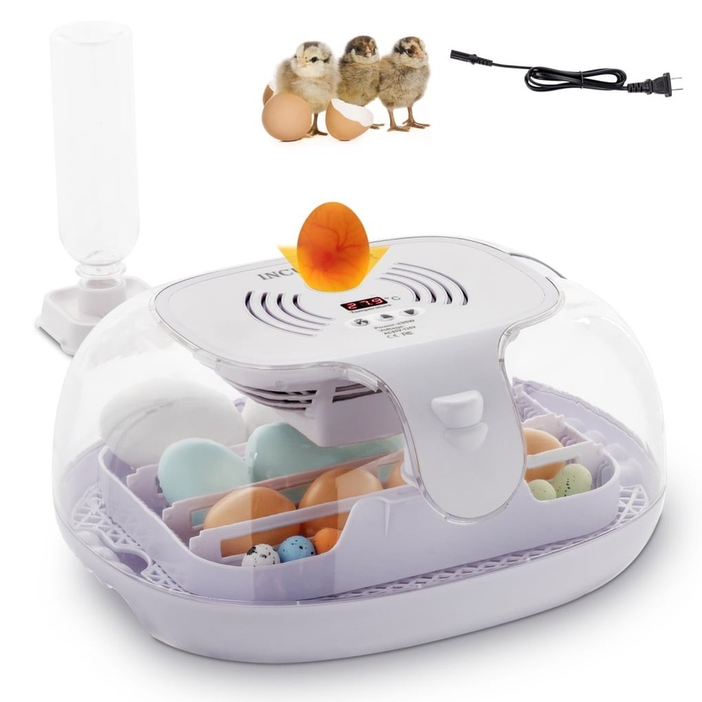 16 Egg Incubator - Automatic Egg Turner Temperature Control Built-in Candler