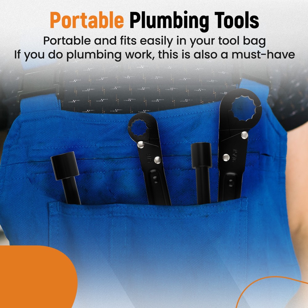 Plumber Wrench Tools Compression Angle Stop and Removing the Compression Ring