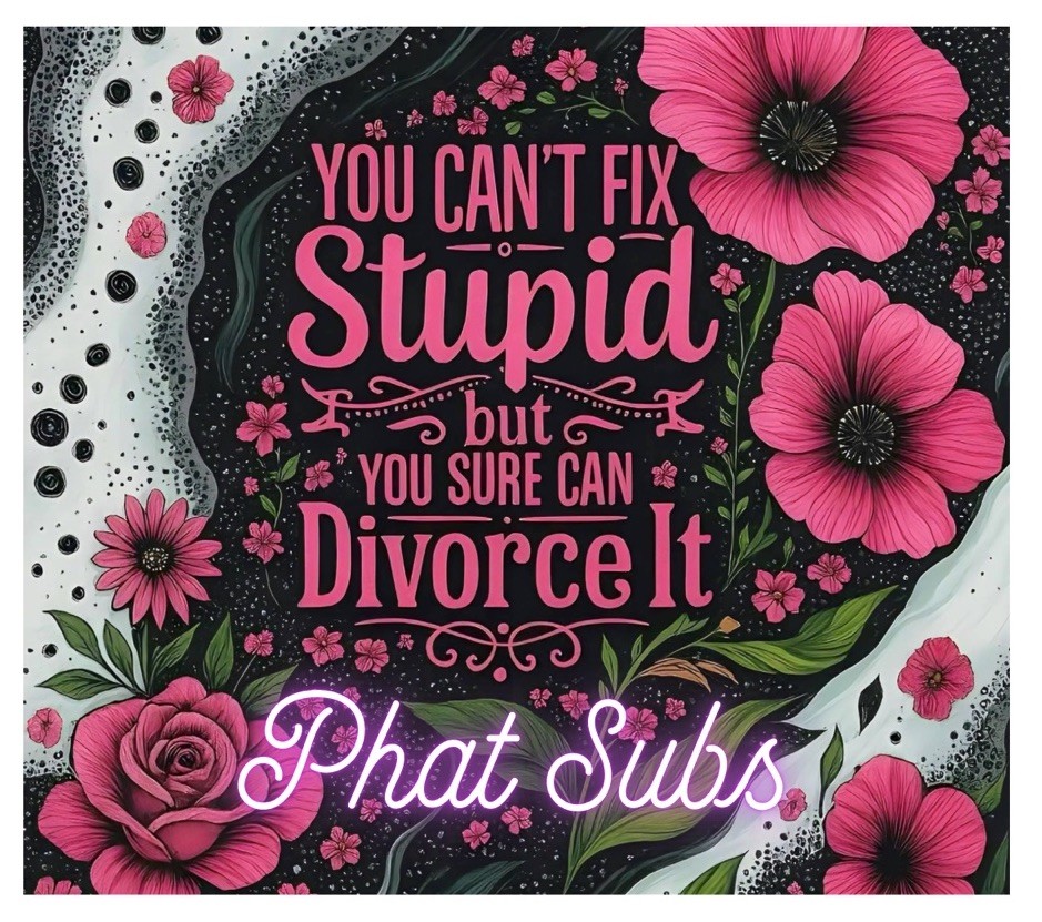 20oz Sublimation Tumbler Wrap Divorce It Ready To Press Heat Transfer