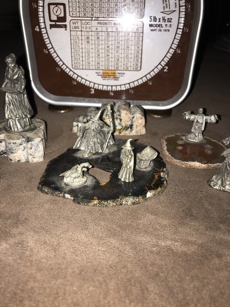 Metal Wizard Figurine