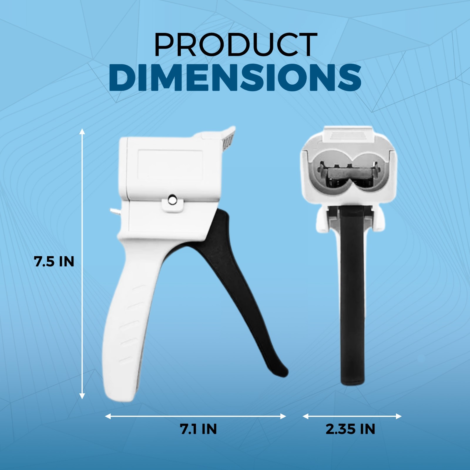 Dental Impression Universal Cartridge Dispenser Delivery Gun 1:1 2:1 77580