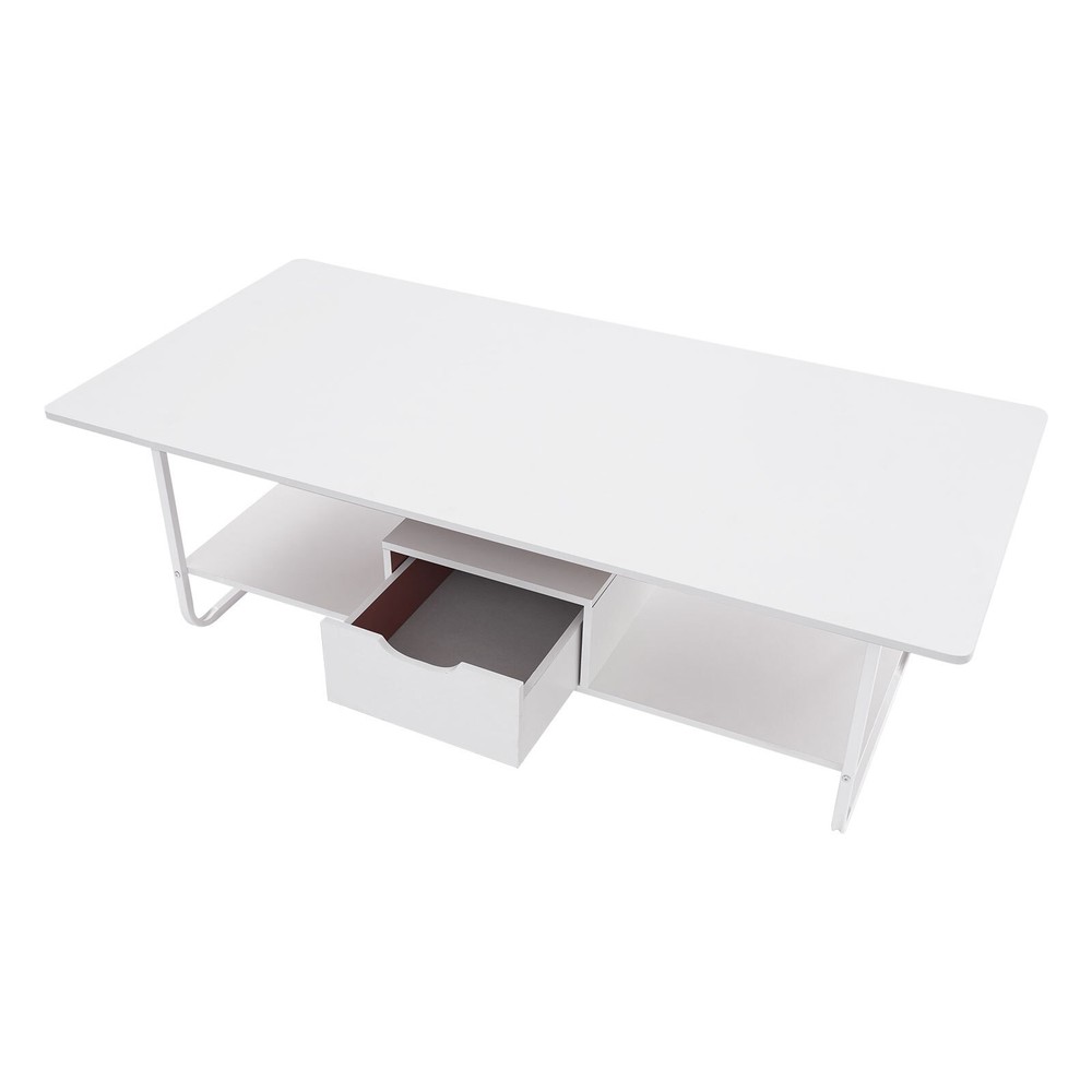 Modern Coffee Table Rectangular Coffee Table Living Room Tea Table 120*60*42cm