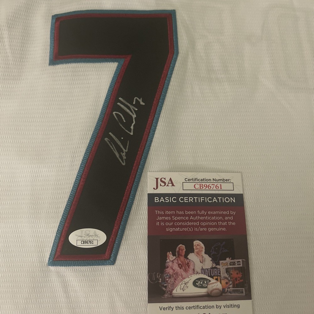 Corbin Carroll Signed World Series Jersey. JSA