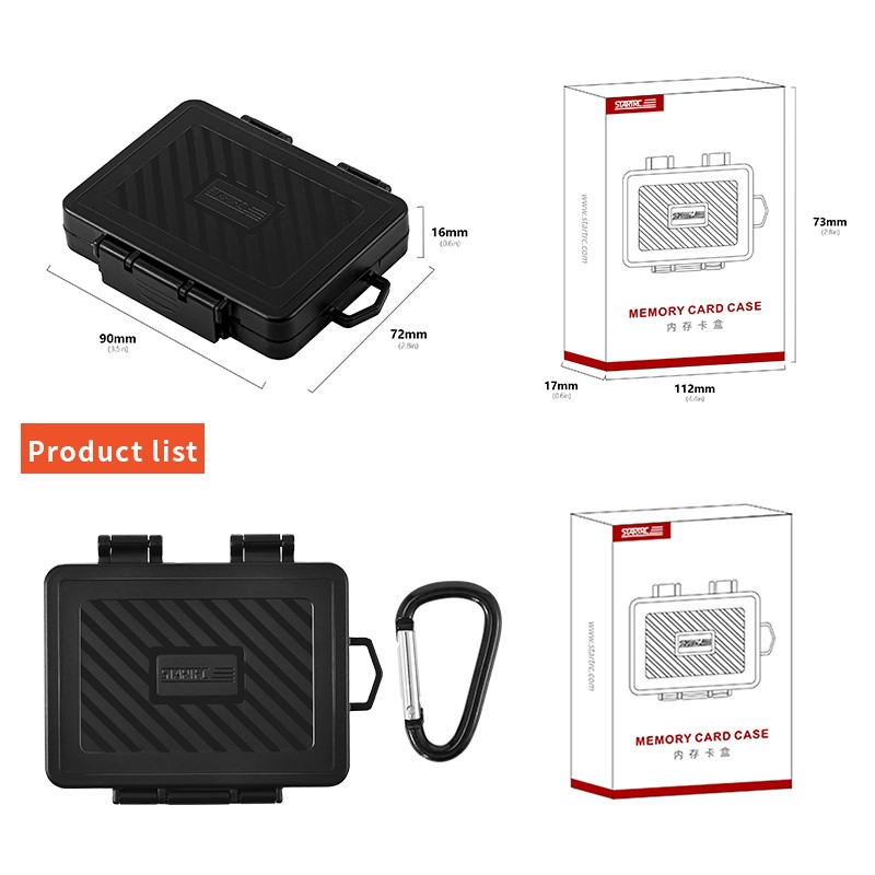 Camera SD TF Card Memory Card Storage Box Waterproof Case for DJI/Insta 360