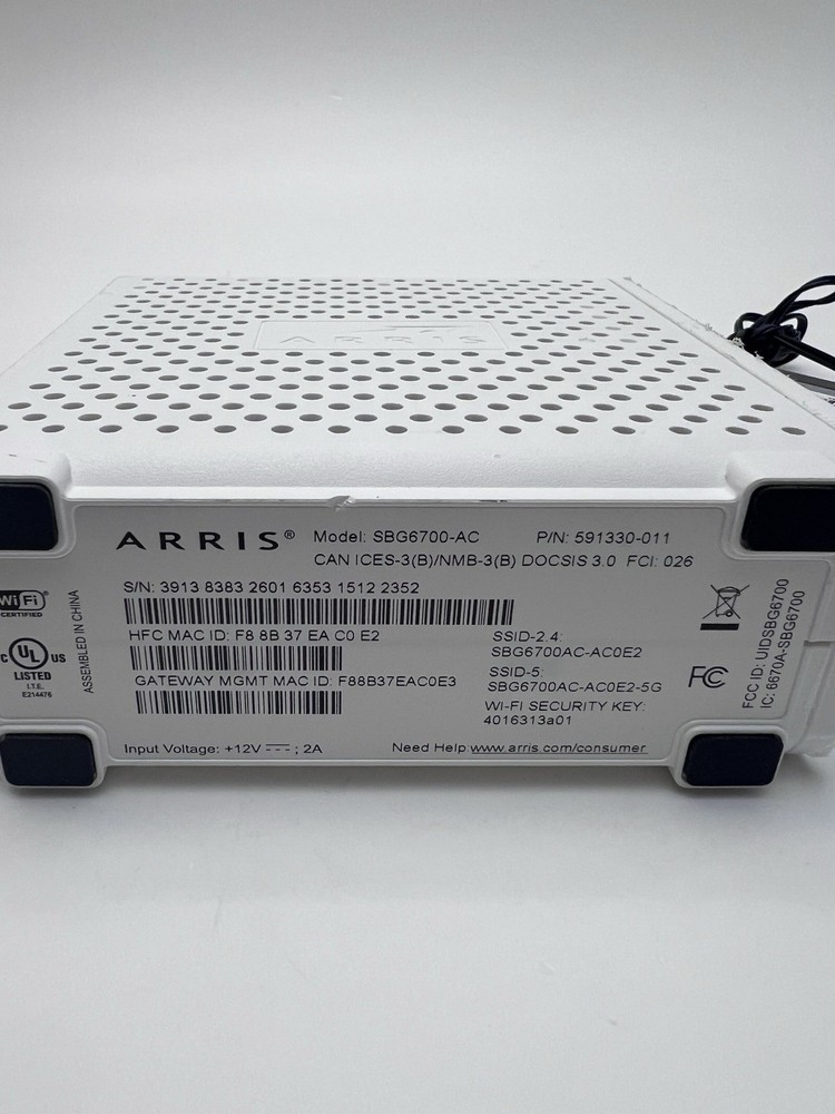 Arris Surfboard SBG6700-AC Wireless Cable Modem Gateway
