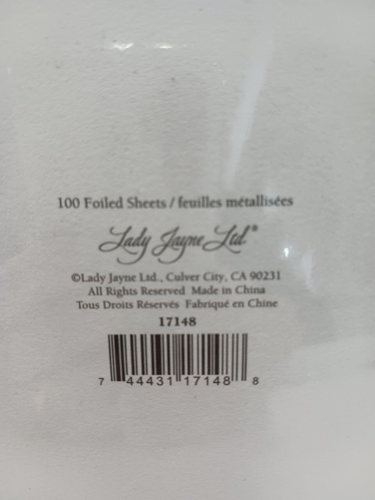 Lady Jayne Ltd 17148 100 Foiled Sheets, Notes, with matching pen
