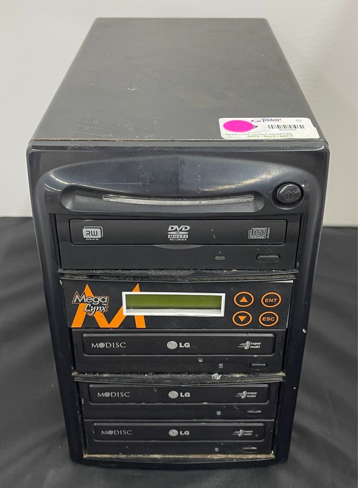 Mega Lynx 1 to 3 Disc Burner CD/DVD Duplicator Duplication Tower