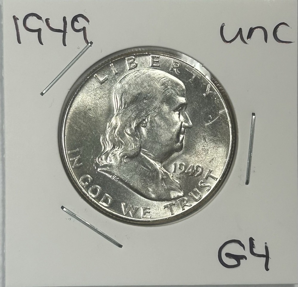 1949 Franklin Half Dollar Coin Uncirculated