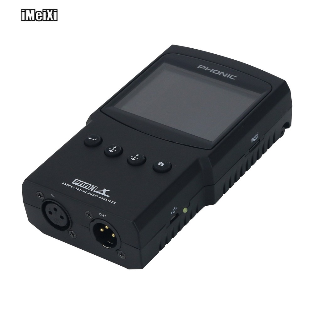 PHONIC PAA3X Handheld Audio Spectrum Analyzer Support Screenshot Balanced XLR