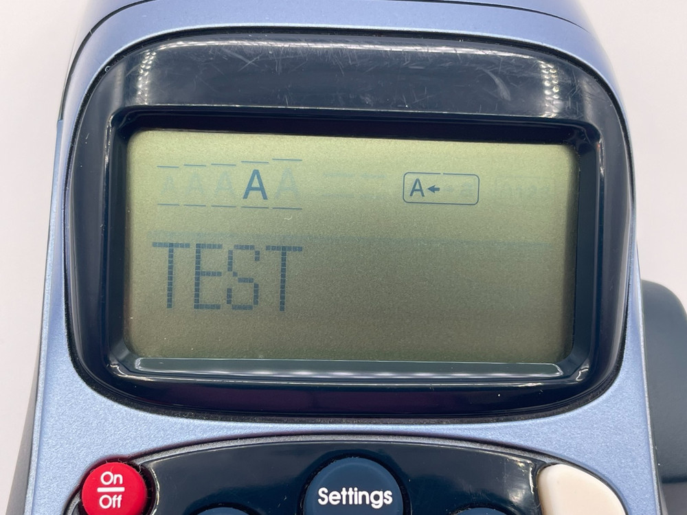 Dymo LetraTag Blue Handheld Label Maker TESTED & WORKING