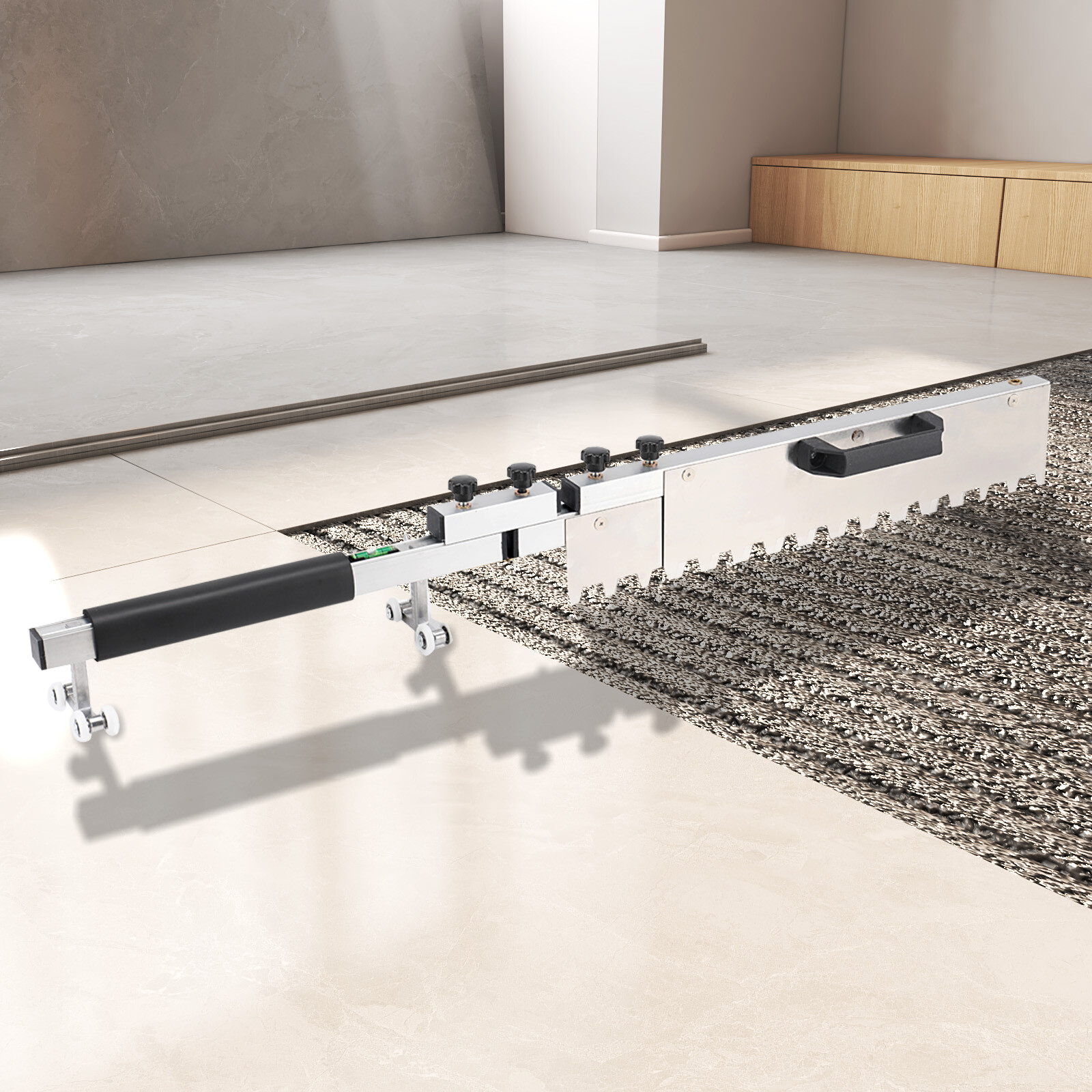 Floor Tile Tiling Paving Tool Flat Sand Screed Mortar Trowel​ Ash Folding Tool