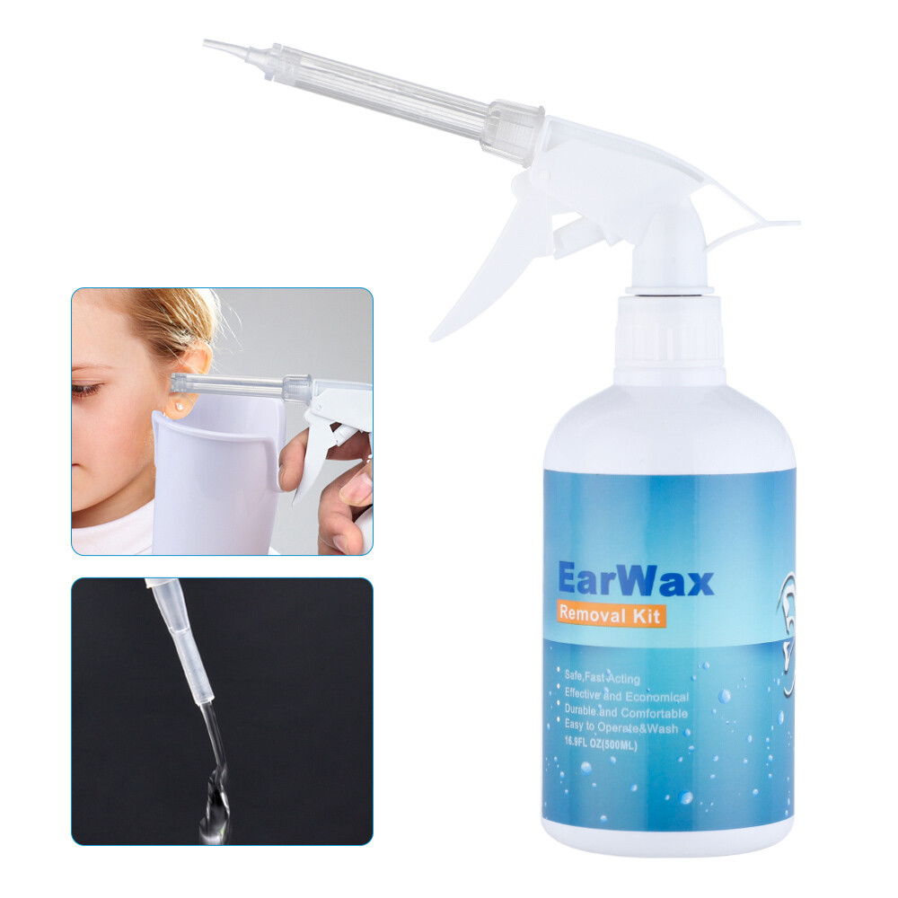 500 Ml Ear Wash Earwax Removal Tool Kit Ear Irrigation Washer Bottle System USA