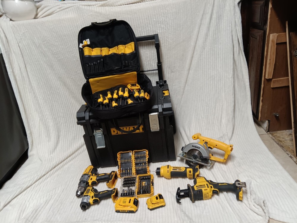 DeWalt Toughsystem Modular Cordless Tools Toolbox Backpack Contractors Combo Set